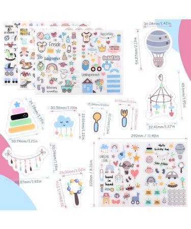 Baby Stickers Set - 424 Motifs for Photo Albums | Perfect Gifts for Boys & Girls - Buy Online on GoSupps.com