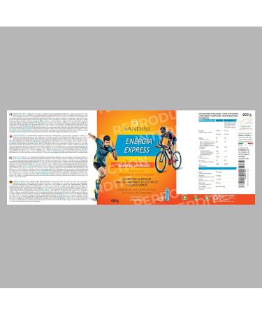 Bandini Energia Express 600g | Electrolytes Powder | Carbohydrate and Mineral Salts Supplement with Magnesium and Potassium | Athletes and Athletes | Vegan | Made in Italy - Buy Online on GoSupps.com