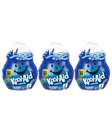 Kool-Aid Liquid Drink Mix, Blue Raspberry (1.62 FL OZ (Pack - 3)) raspberry 1.62 Fl Oz (Pack of 3)
