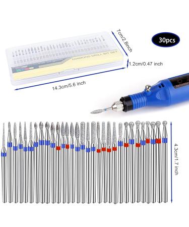 30 Pieces Diamond Nail Cutter Bits - Professional Nail Drilling Tools for Electric Files | Manicure & Pedicure Attachments - Buy Online on GoSupps.com