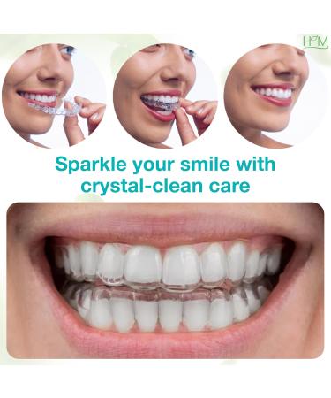 Happy Moms HM Cleaning Crystals for Aligners Retainers & Dentures Natural Mint Flavor | Eliminates Odor & Freshens | Sulfate-Free Non-Abrasive Daily Appliance Cleaner 60 Cleanings (300g) - Buy Online on GoSupps.com