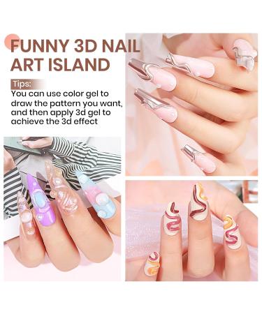 MIZHSE 3D Nail Gel - Clear Sculpting Gel for Nail Art | 15g Molding & 5D Embossed Gel for Stunning Manicures | International Shipping Available - Buy Online on GoSupps.com