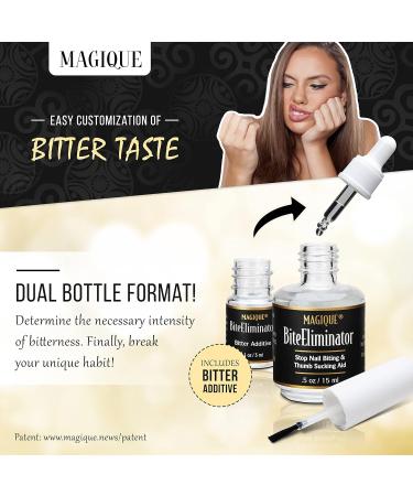 Nail Biting Treatment for Kids & Adults - Magique Bite Eliminator No Bite Nail Polish - Stop Nail Biting & Thumb Sucking - 0.5 Fl Oz - Buy Online on GoSupps.com