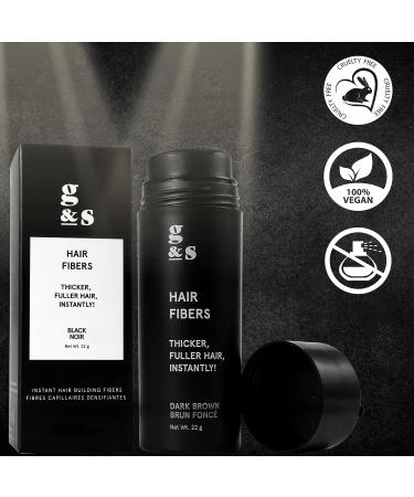 Grace and Stella Hair Building Fibers - Medium Brown (22g) - Instantly Thicken Thinning Hair - Cover Bald Spots Discreetly - Buy Online on GoSupps.com