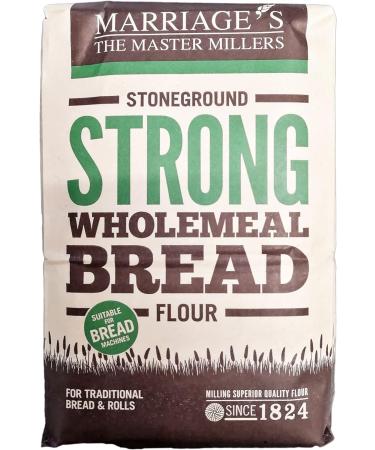Marriages Stoneground Strong Wholemeal Bread Flour 1.5kg (Pack of 3) - Buy Online on GoSupps.com
