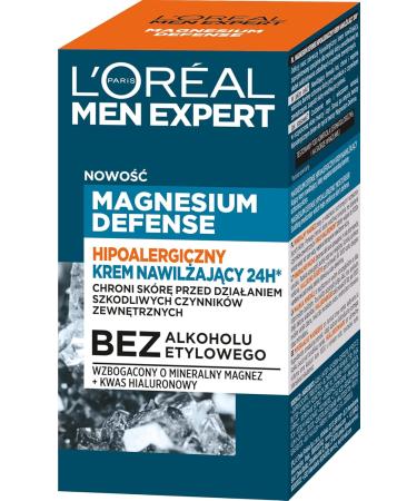 LOr al Paris Men Expert Magnesium Defense Hypoallergenic Moisturizer 50 ml - Buy Online on GoSupps.com