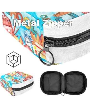 Autumn Colorful Sanitary Napkin Storage Bag | Period Tampon Makeup Pad Pouch 1304 - Buy Online on GoSupps.com
