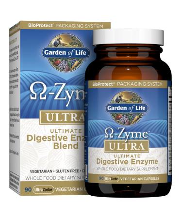 Garden of Life O-Zyme Ultra Ultimate Digestive Enzyme Blend 90 UltraZorbe Vegetarian Capsules