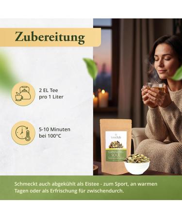 TeaClub Ginseng Soul Infusion en vrac 100 g - Th fruit et pic - M lange de pomme citronnelle betterave rouge racine de bois sucr th herbal de TeaClub 100g - Buy Online on GoSupps.com