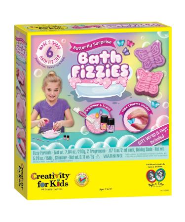 Creativity For Kids Butterfly Surprise Bath Fizzies - Makes 6 DIY Bath Bombs