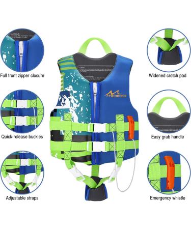 MoKo Kids Swimming Vest - Clearanced Swim Vests for Toddlers - S/M/L Indigo Size - Buy Online on GoSupps.com