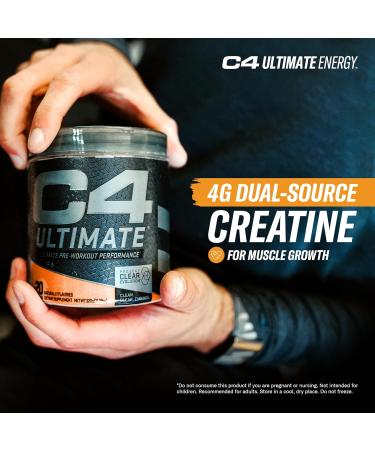 C4 Ultimate Pre-workout Powder Preworkout Supplement Drink for Workout Energy - Orange Mango 20 Servings Orange Mango 20 Servings (Pack of 1) - Buy Online on GoSupps.com