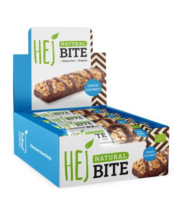 HEJ Bite | Vegan Nut Bar Snack | Choco Coconut - 12 x 40 g Choco Coconut 12 pieces (1 pack) - Buy Online on GoSupps.com