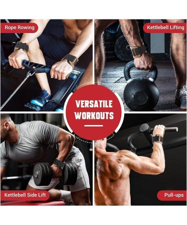 Lanontaosta Heavy-Duty Leather Lifting Straps for Bodybuilding & Strength Training - Extra Strong 3mm Beef for Men & Women - Ideal for Weight Lifting & Fitness - Buy Online on GoSupps.com