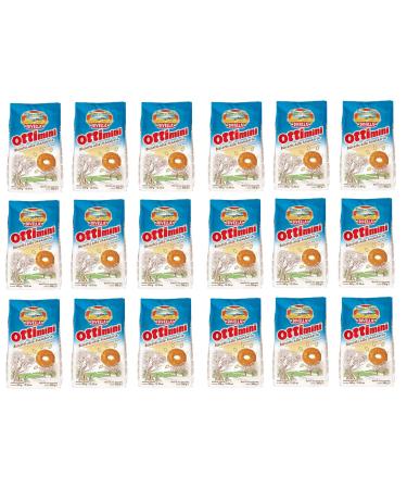 Divella Divella Ottimini Biscotti all Mandorle Chopped Almond Sandblasted Cookies 350 g (Pack of 18)