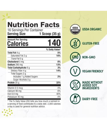 Purely Inspired Organic Protein 100% Plant-Based Nutritional Shake French Vanilla 1.50 lbs (680 g) - Buy Online on GoSupps.com