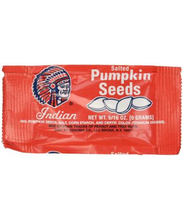 Indian Pumpkin Seeds Salted, 5/16 oz, 36 count - SET OF 2 .2 SET (0.31 Ounce (Pack of 36))