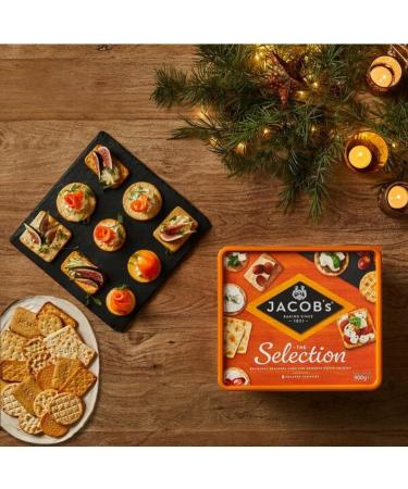 Crackers Selection with Jacob's The Selection 8 Cracker Varieties 900g | Perfect for Sharing On the go Snacks | 8 Different Selection of Delicious Crackers and Biscuits - Buy Online on GoSupps.com