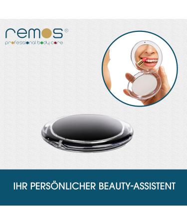 REMOS Folding Pocket Mirror 7x Magnification - Travel Essential | Buy Black Now - Buy Online on GoSupps.com