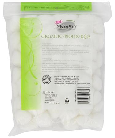 Swisspers Organics Cotton Balls - 80 Count (Pack of 1) - Buy Online on GoSupps.com