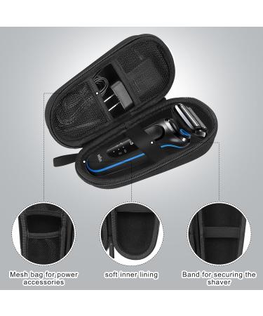 Classycoo Hard Travel Case for Braun Series 3/5/7/9 Electric Shaver - Durable Shell Black | International Shipping - Buy Online on GoSupps.com