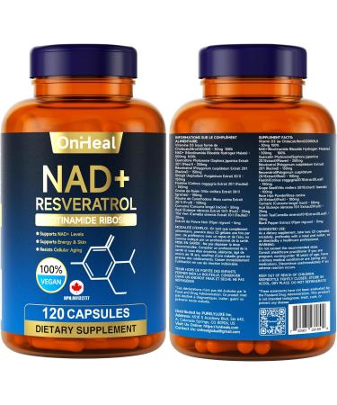 YBFQ resveratrol Supplement for Energy & Skin - Anti-Aging Booster with resveratrol - Supports Cellular Health & Focus - 120 Capsules - Buy Online on GoSupps.com