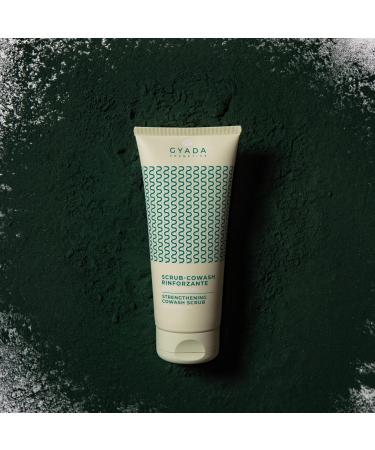 Strengthening CoWash Scrub with Spirulina | Cleansing & Exfoliating | Plant Microgranules of Hazelnuts & Almonds | Gentle Wash with Oat & Ginseng | 200ml - International Shipping - Buy Online on GoSupps.com