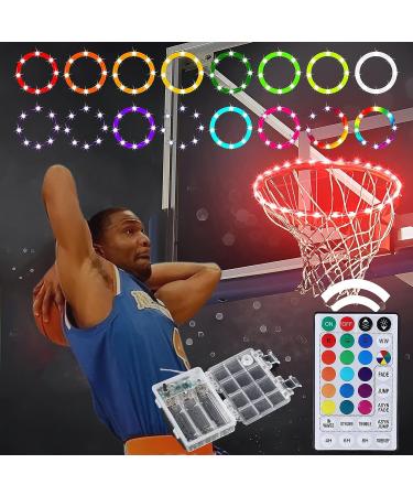 Remote Control LED Basketball Hoop Light | 17 Colors | Waterproof | Kids Night Outdoor Play & Training - Buy Online on GoSupps.com