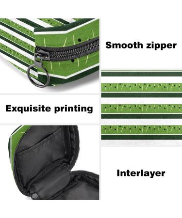Watermelon Striped Menstruation Pad Bag with Zipper - Stylish Women's Napkin & Tampon Collection Bag - Buy Online on GoSupps.com