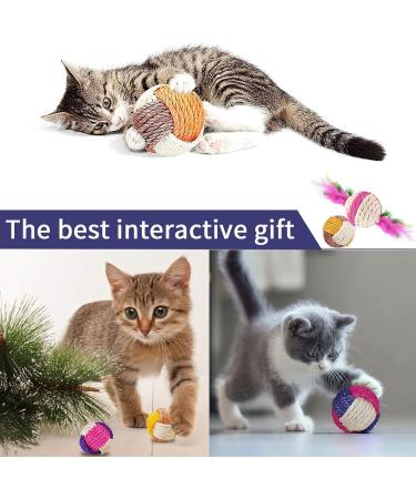 6 Eco-Friendly Sisal Rope Balls for Cats - Interactive Scratch and Play Toys - Buy Online on GoSupps.com