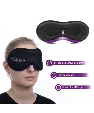 Sleep Heroes 3D Eye Mask & Storage Bag - Ultimate Light Blocking for Travel | Unisex Comfort - Buy Online on GoSupps.com