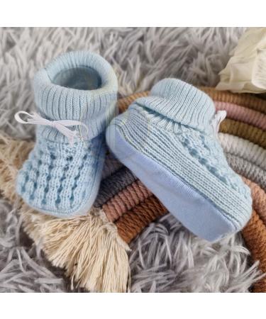 Royal Icon Baby Booties 0-3 Months Blue - Soft & Stylish Newborn Slippers for Boys and Girls - Ri403 Ri1045 - Buy Online on GoSupps.com