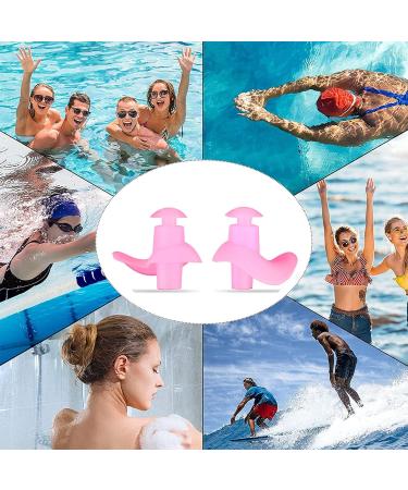 Macrohu Silicone Waterproof Earplugs for Sleep - Noise-Dampening Reusable Soft Earplugs for Snoring Swimming & Hearing Protection (Pink-S) - Buy Online on GoSupps.com
