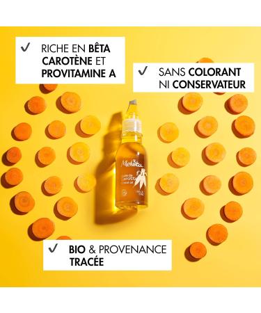 Melvita Organic Carrot Oil - 100% Natural & Organic Certified - 50ml - Healthy Glow for Skin - International Shipping Available - Buy Online on GoSupps.com