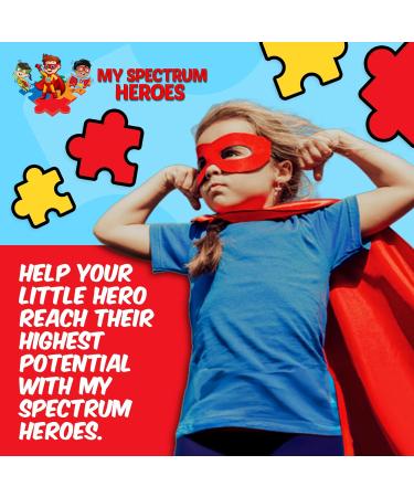 My Spectrum Heroes Calm & Focus Supplement Drops - Brain Support with L-theanine GABA Huperzine A - Enhance Focus for Kids or Adults - Boost Concentration for Kids & Teens - 2.02 FL oz. (60 ml) 2.02 Fl Oz (Pack of 1) - Buy Online on GoSupps.com