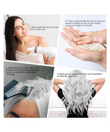 White Hair Tint Temporary Color - 4.23oz Styling Pomade for Men & Women | Instant Hair Cream Mud & Wax for Parties Cosplay & Halloween - Buy Online on GoSupps.com