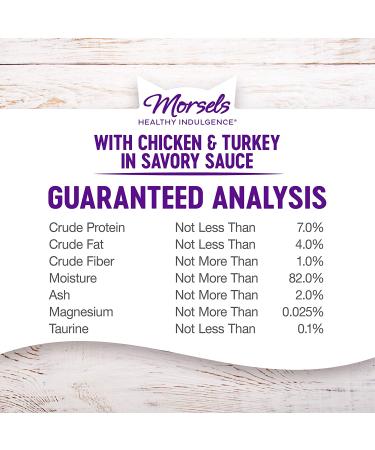 Wellness Healthy Indulgence Natural Grain Free Wet Cat Food - Chicken & Turkey Morsels 3oz Pouch (Pack of 24) - Buy Online on GoSupps.com