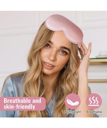 3D Deep Contoured Sleep Mask - 99% Light Block Out - Adjustable Strap - Pink - Buy Online on GoSupps.com