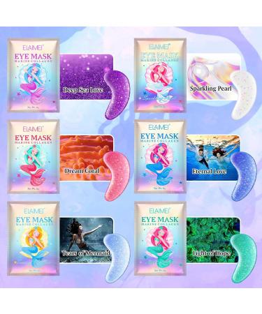 BeauFairy Colorful Collagen Eye Mask Gel Daily Care Eye Patch Remove Dark Circles Eye Bags Full Face Moisturizing Hydrating Eye Treatment Reduce Puffiness Relieve Eye Stress for All Type 18 Pairs #002 - Buy Online on GoSupps.com