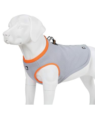JUXZH Truelove Dog Cooling Vest Harness Cooler Jacket with Adjustable Zipper for Outdoor Hunting Training and Camping X-Large (Pack of 1) Orange