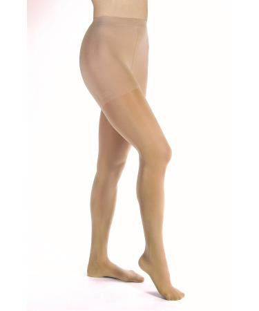 JOBST Opaque Waist High 15-20 mmHg Compression Stockings Pantyhose, Closed Toe, Small, Natural Natural Small