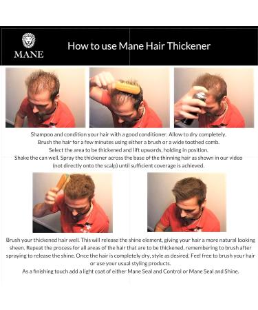 MANE Hair Thickening Spray Travel Pack (Black) - Buy Online on GoSupps.com