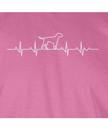 Shirtracer Women's Shirt - Heartbeat Dog 06 Pink | Perfect Gift for Dog Owners - International Shipping - Buy Online on GoSupps.com