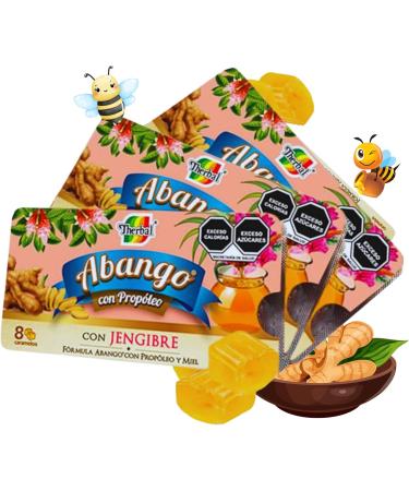 Abango Propolis & Ginger Cough Drop Trays - Winter Herbal Blend - Delicious Flavor (3 Pack) Dulces para la TOS - Buy Online on GoSupps.com