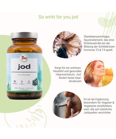 Organic High-Dose Iodine Capsules | Seagreens Brown Algae | Vegan | 180 Portions (79.2g) | 256 g Iodine - Buy Online on GoSupps.com