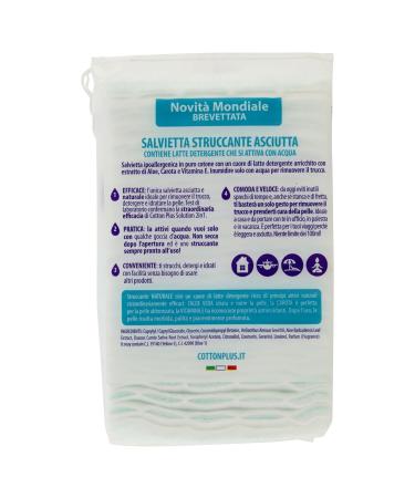 Buy Cotton Plus Faldine Make-Up Remover - 2 in 1 Cleansing Milk Maxi-Pack of 50 | International Shipping - Buy Online on GoSupps.com