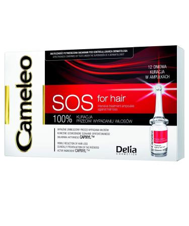Delia Cameleo SOS Intensive Treatment Ampoules against Hair Loss 12x5ml by Delia Cosmetics