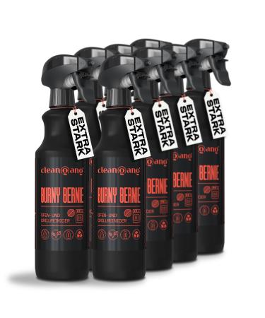 Cleangang oven and grill cleaner extra strong - 8x 500 ml - effectively removes fat and burned -down from oven herds fireplaces rusts and grills