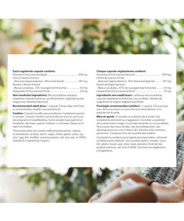 WomenSense VeinSense 90 vegetarian capsules Helps treat Varicose Veins and Chronic Venous Insufficiency - Buy Online on GoSupps.com