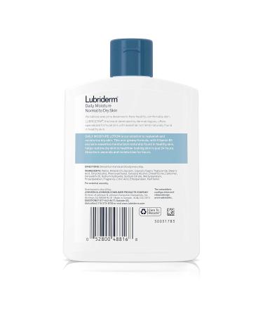 Lubriderm Daily Moisture Lotion with Vitamin B5 - Hydrating Non-Greasy Body & Hand Lotion 6 fl. oz - International Shipping Available - Buy Online on GoSupps.com